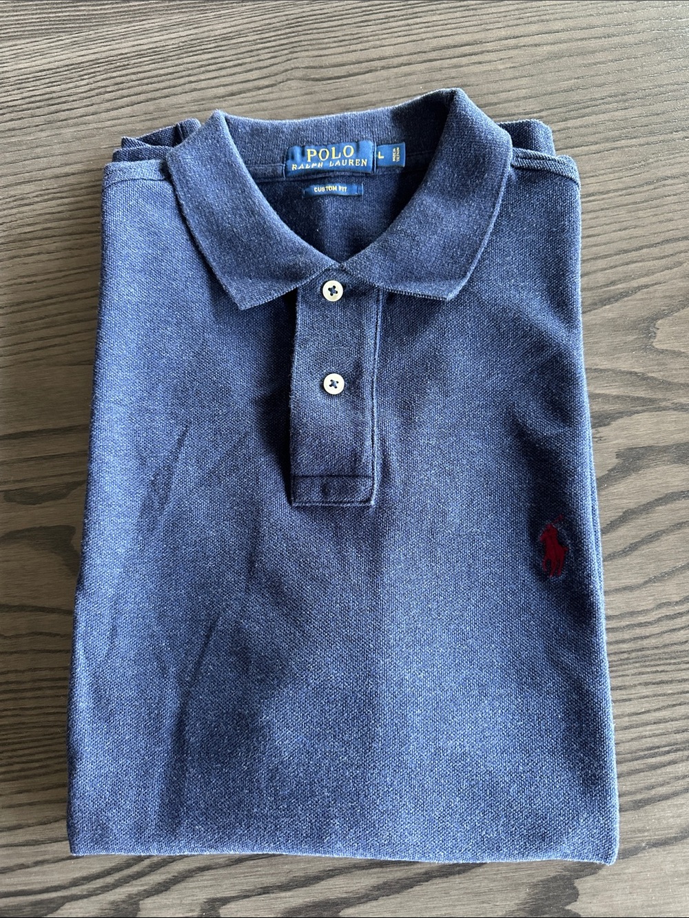 Polo by Ralph Lauren Navy Blue Polo with Red Pony